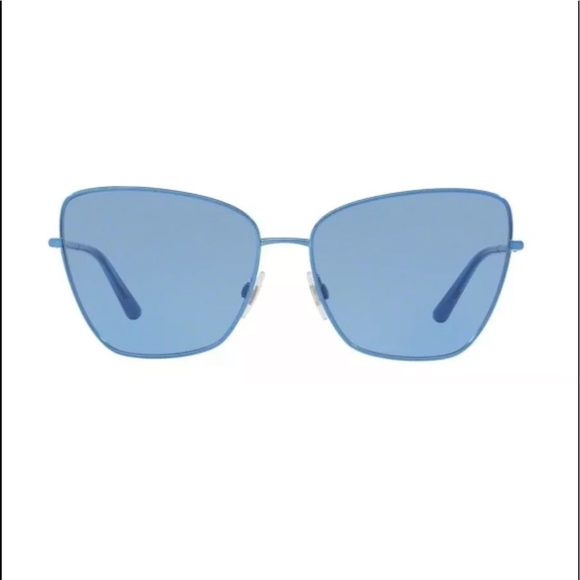 Dolce&Gabbana Minimalist Sunglasses Blue XLarge Frame Full Rim Blue Lens Simple - Picture 4 of 9
